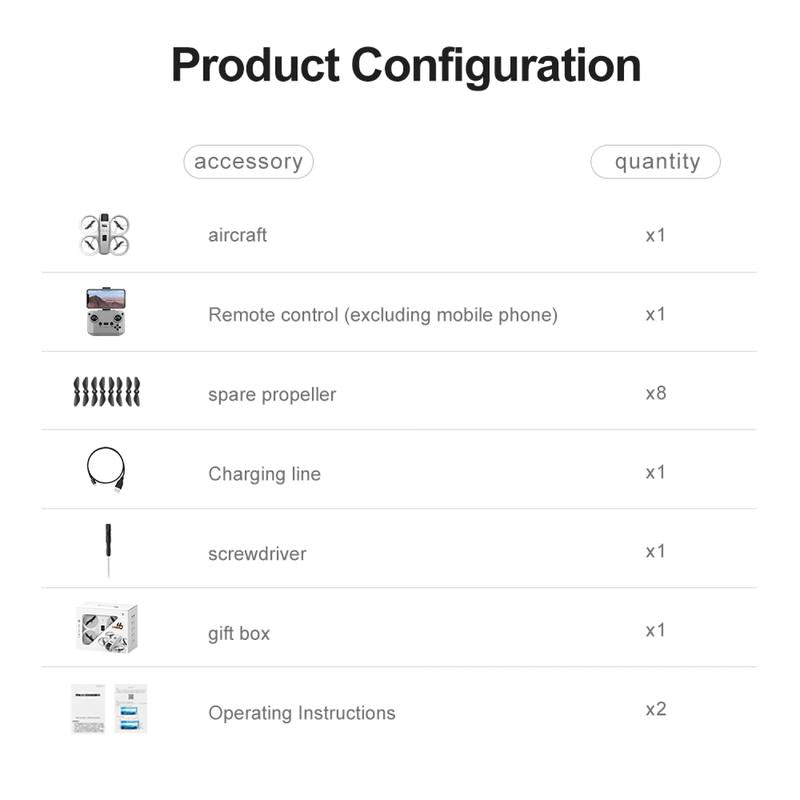 Mini remote control toy drone