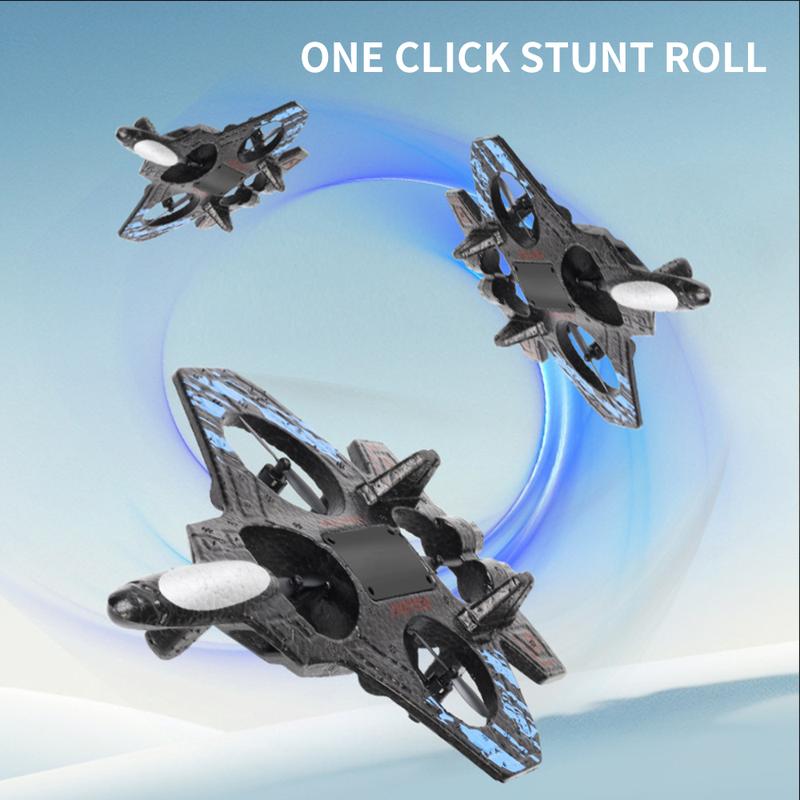 Children's remote control stunt fighter jet toy
