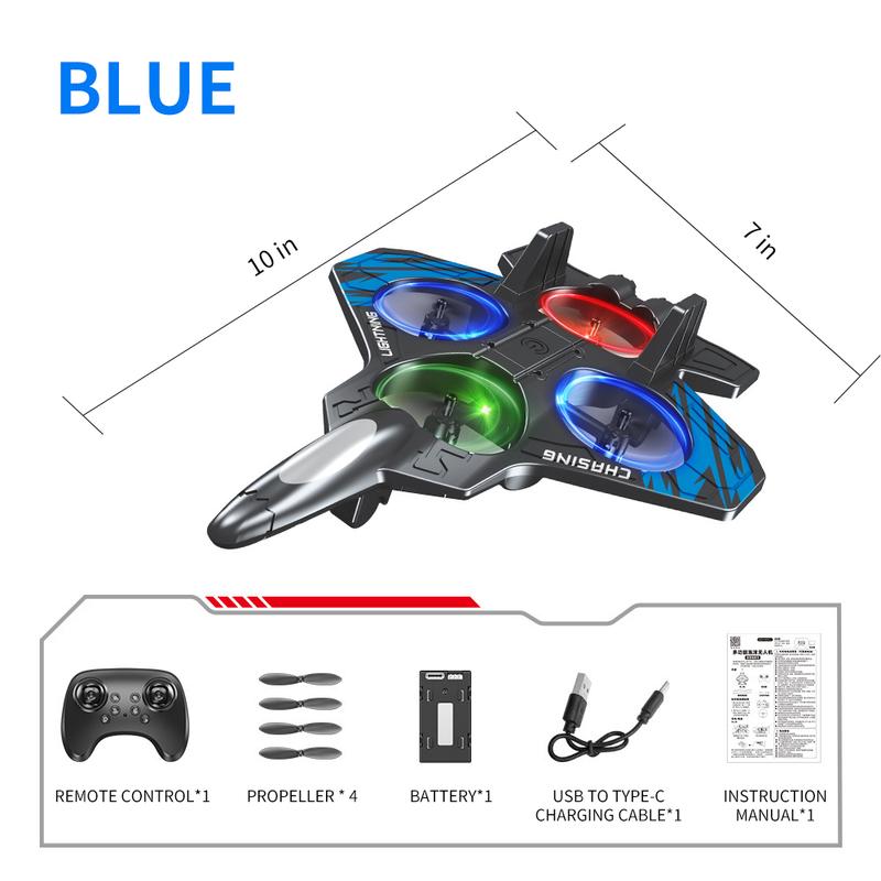 Children's remote control stunt fighter jet toy