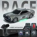 Four-wheel drive electric remote control racing car with lights