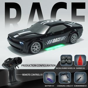 Four-wheel drive electric remote control racing car with lights
