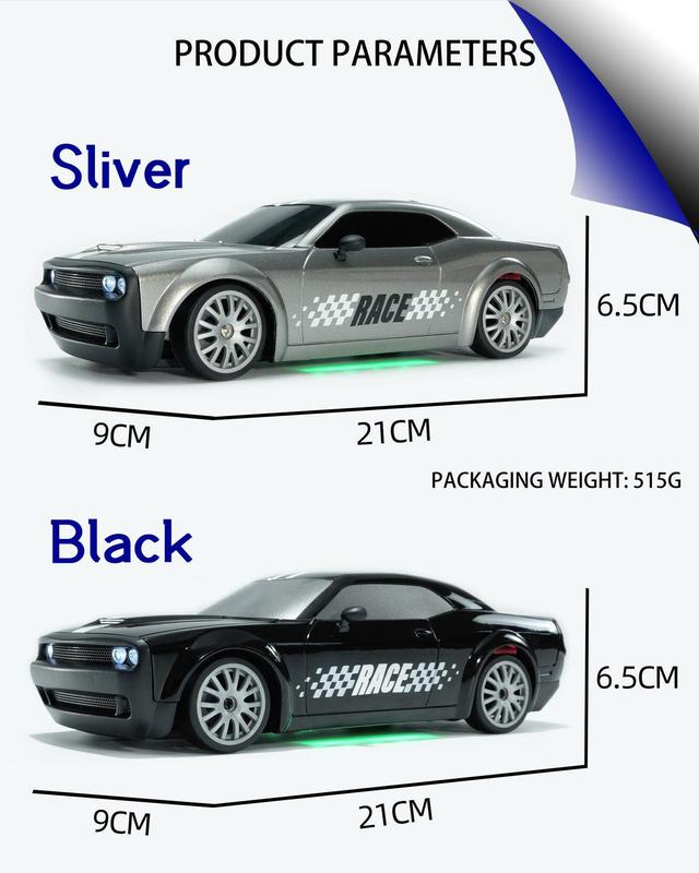 Four-wheel drive electric remote control racing car with lights