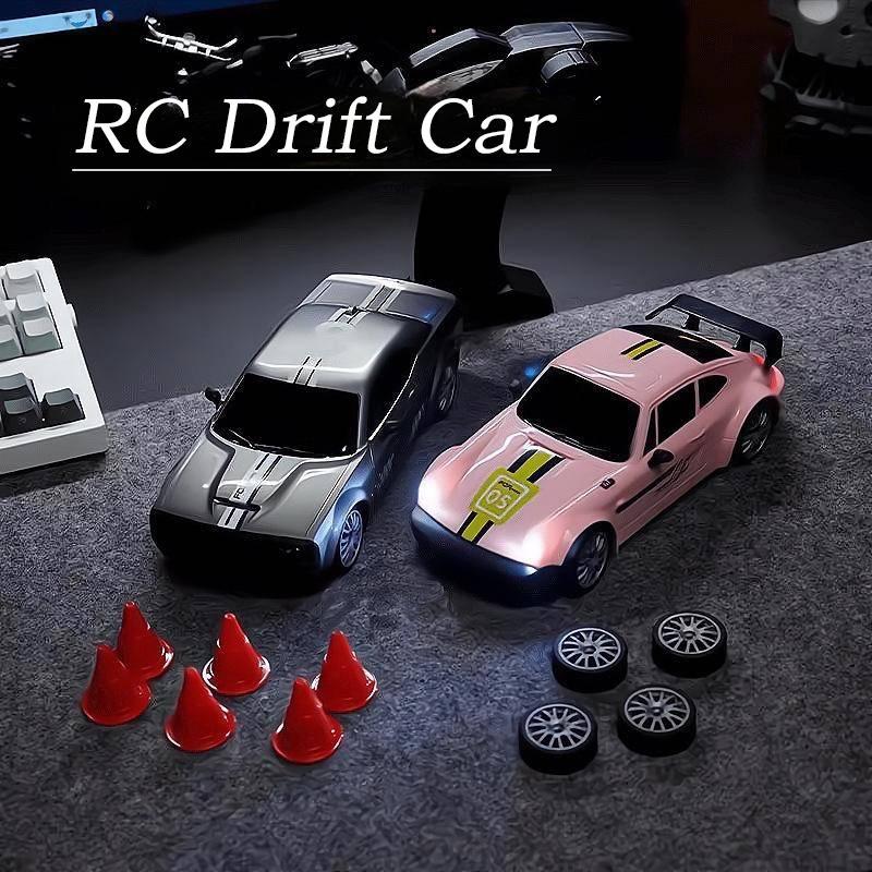 Four-wheel drive electric remote control racing car with lights