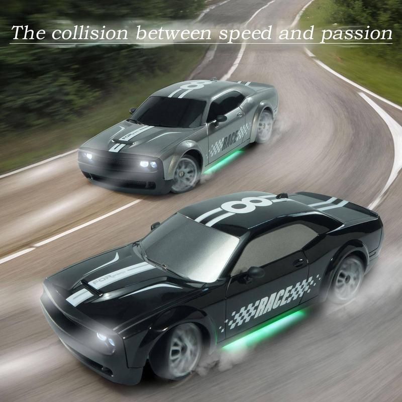 Four-wheel drive electric remote control racing car with lights