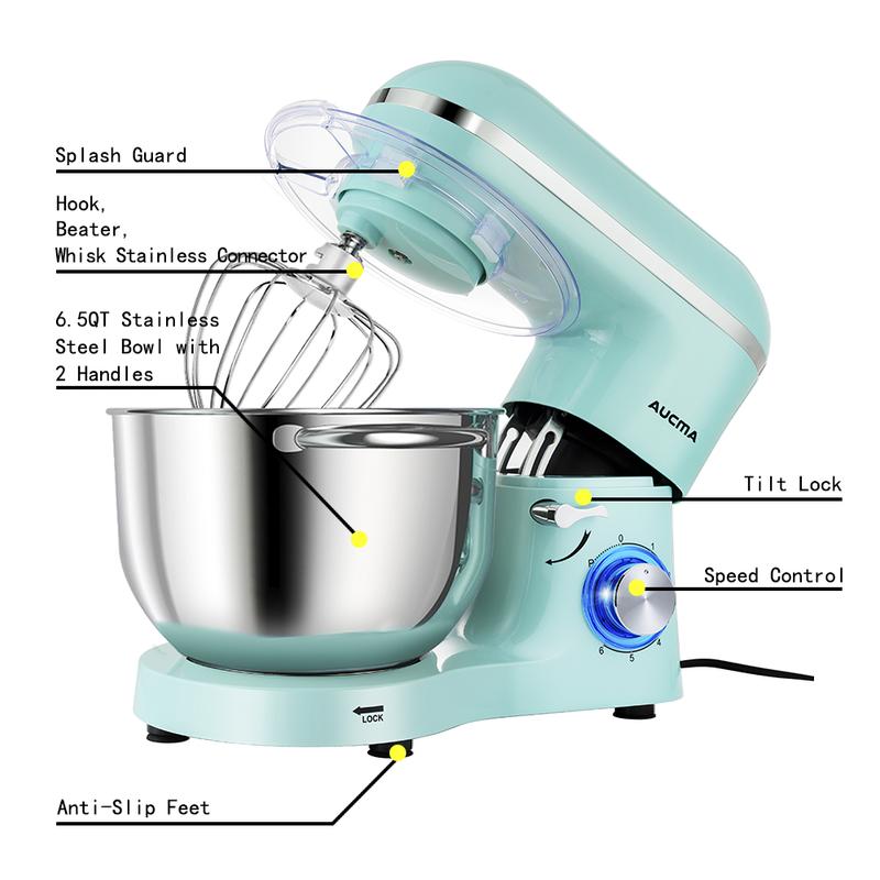 Aucma 6.5-quart vertical mixer